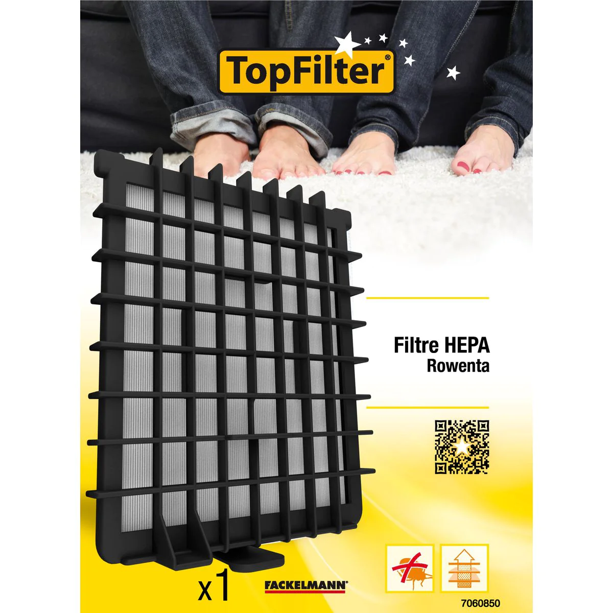 Filtre Hepa pour aspirateur Rowenta Silence Force TopFilter