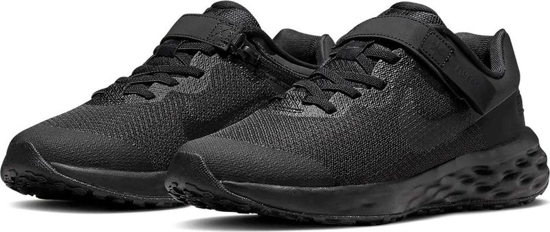 Nike Revolution 6 FlyEase, Sneaker, Zwart/Black-Dk Smoke Grey, 37,5 EU