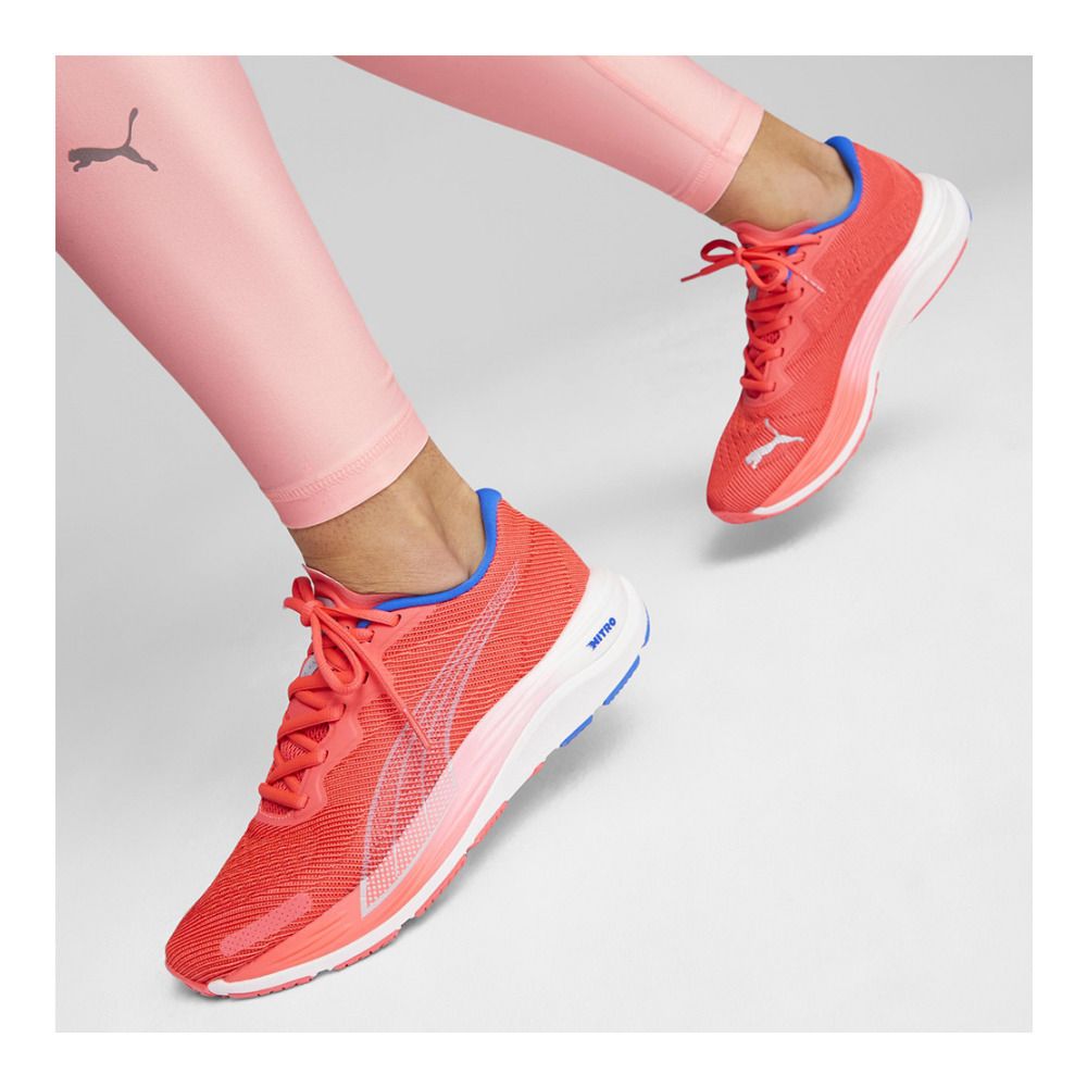 Puma VELOCITY NITRO 2 - Chaussures running Femme fire orchid/ultra blue