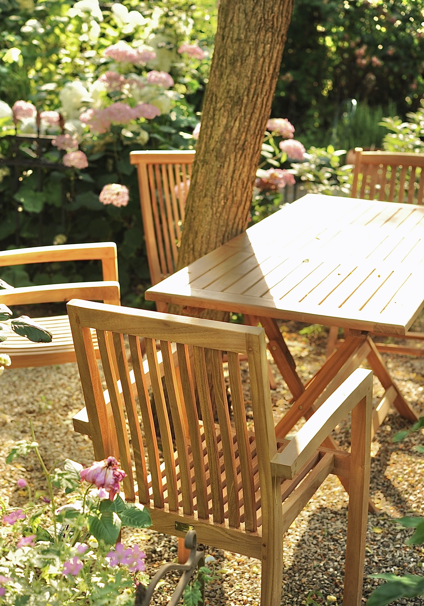 Klapp- & Auszieh-Gartentisch 'Stavanger', Teak natur, B 120 / 170 cm, L 70 cm, H 75 cm günstig bestellen