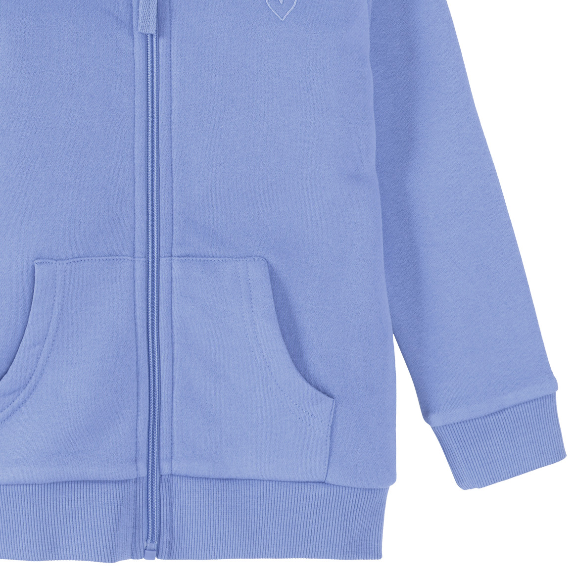 Famy Mädchen Sweatjacke mit Bio-Baumwolle lila