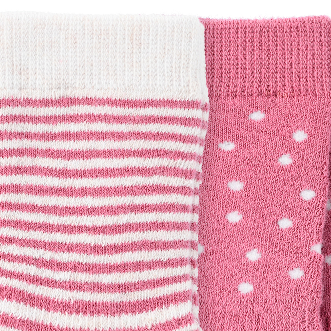 Topomini 2 Paar Baby Krabbelsocken im Set dunkelrosa