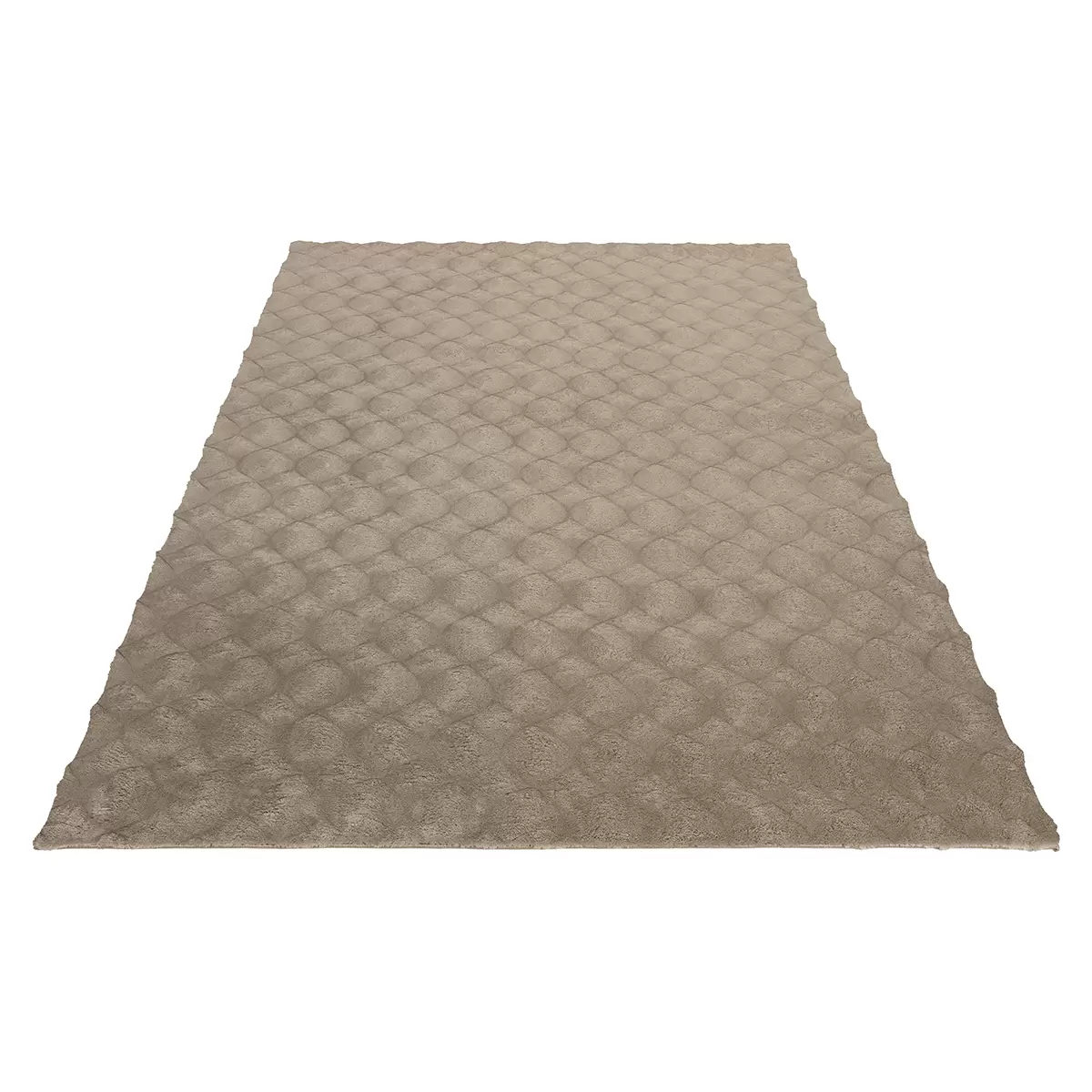 Hochflorteppich Diamond Cut taupe