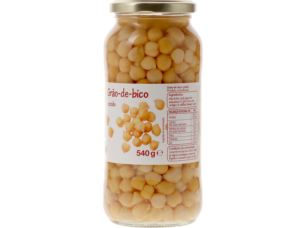 GRÃO DE BICO POLEGAR FRASCO 540 (400) G