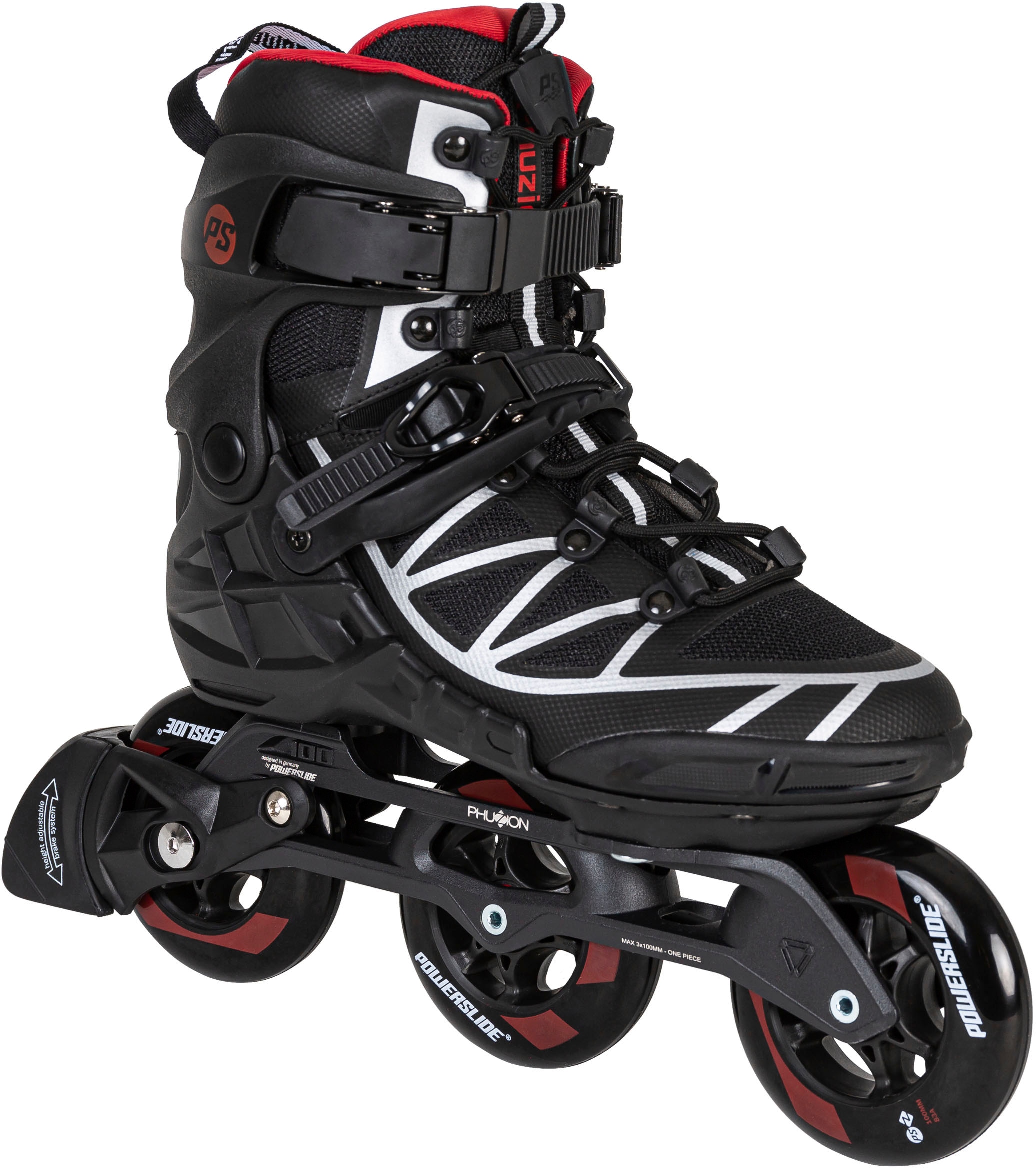 Powerslide Inlineskates »Phuzion Argon Scarlet 100«