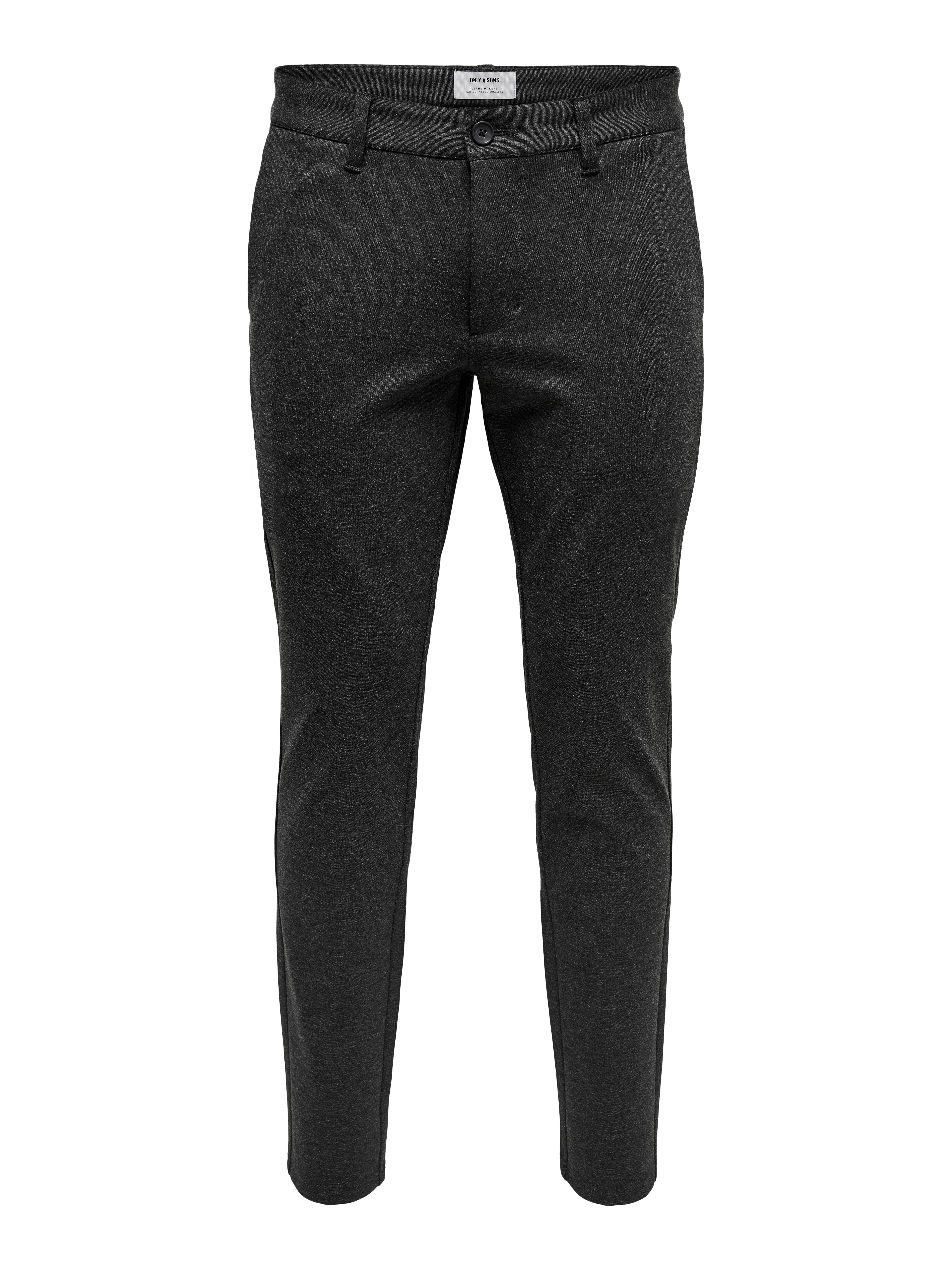 ONSMARK Slim Fit Chino Hose Dark Grey Melange