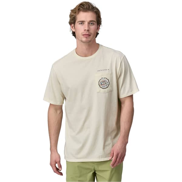 T-shirt PATAGONIA M'S COMMONTRAIL POCKET RESPONSIBILI-TEE BIRCH WHITE