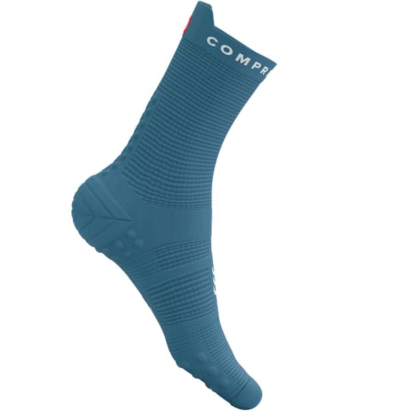 Chaussette running COMPRESSPORT PRO RACING SOCKS V4.0 RUN HIGH NIAGARA BLUE/WHITE