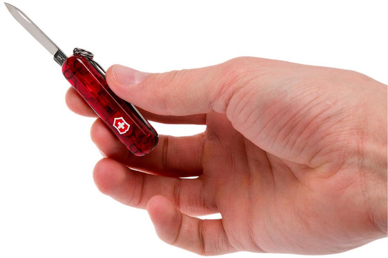 Victorinox Signature Lite transparant rood 0.6226 Zwitsers zakmes