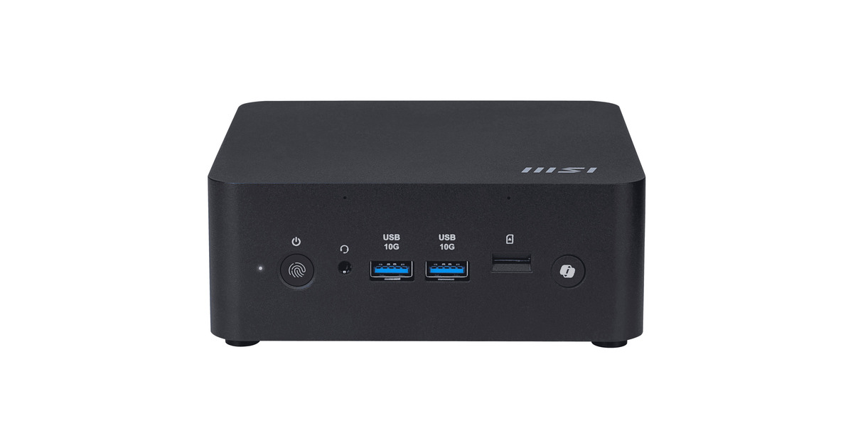 MSICubi NUC AI+ 2MG-002EU pc-systeem  (Zwart | Core Ultra 7 258V | Arc Graphics 140V | 32 GB | 1 TB SSD)