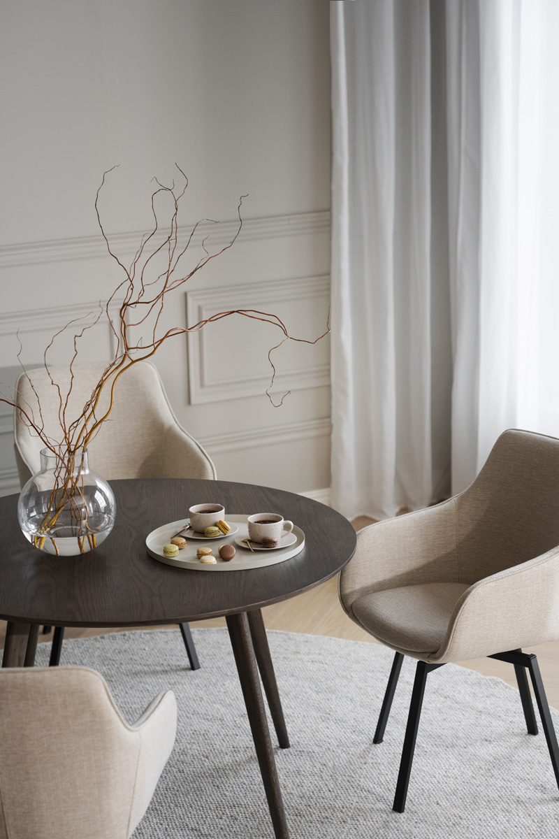 Eettafel Yumi Ø115 cm Zwart