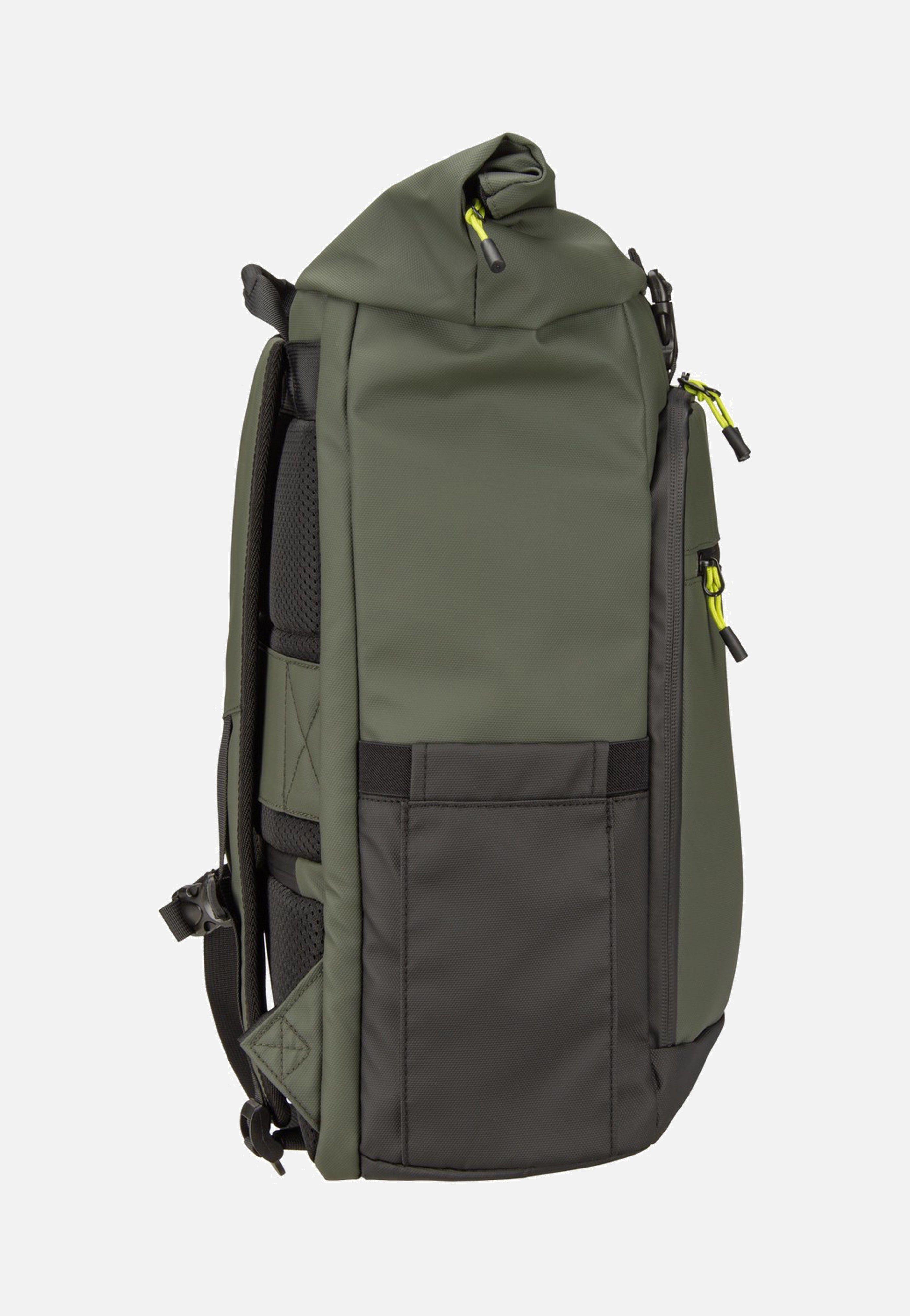 Briize Backpack M Roll-Up Khaki - Rucksack