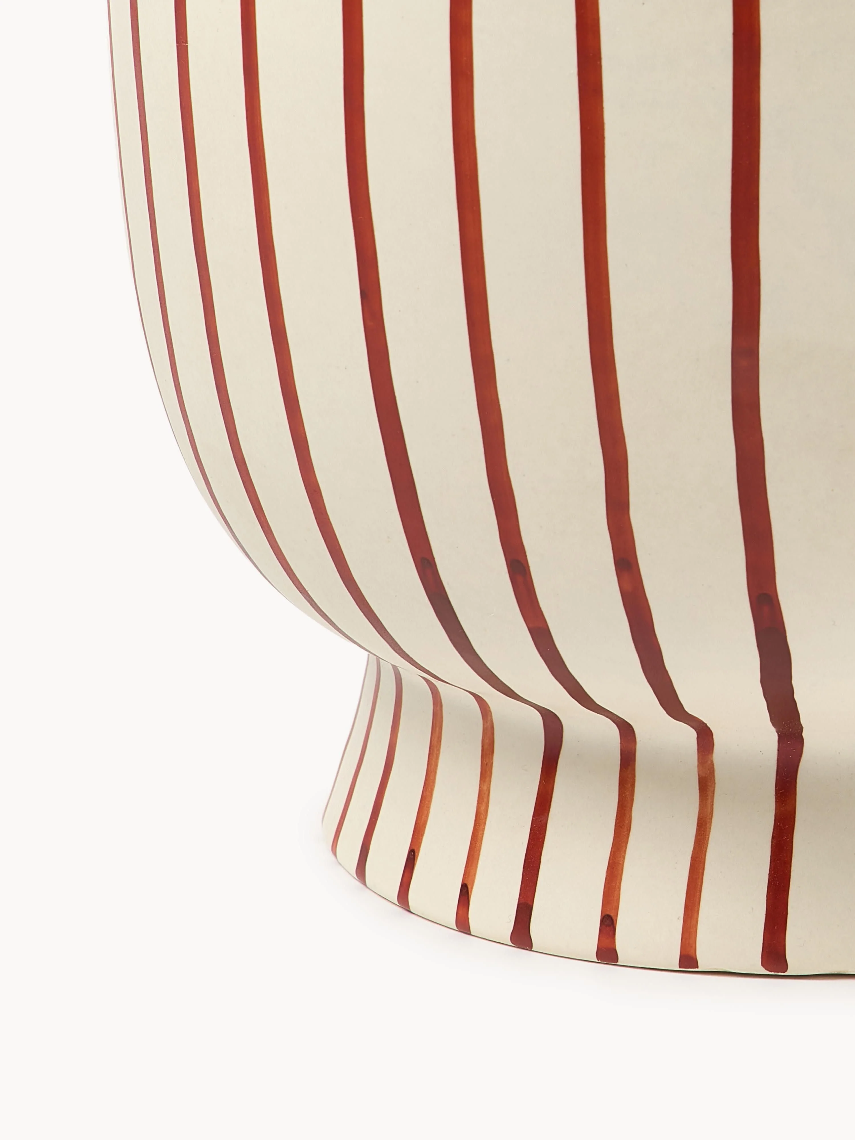 Handbeschilderde plantenpot Elio, H 18 cm