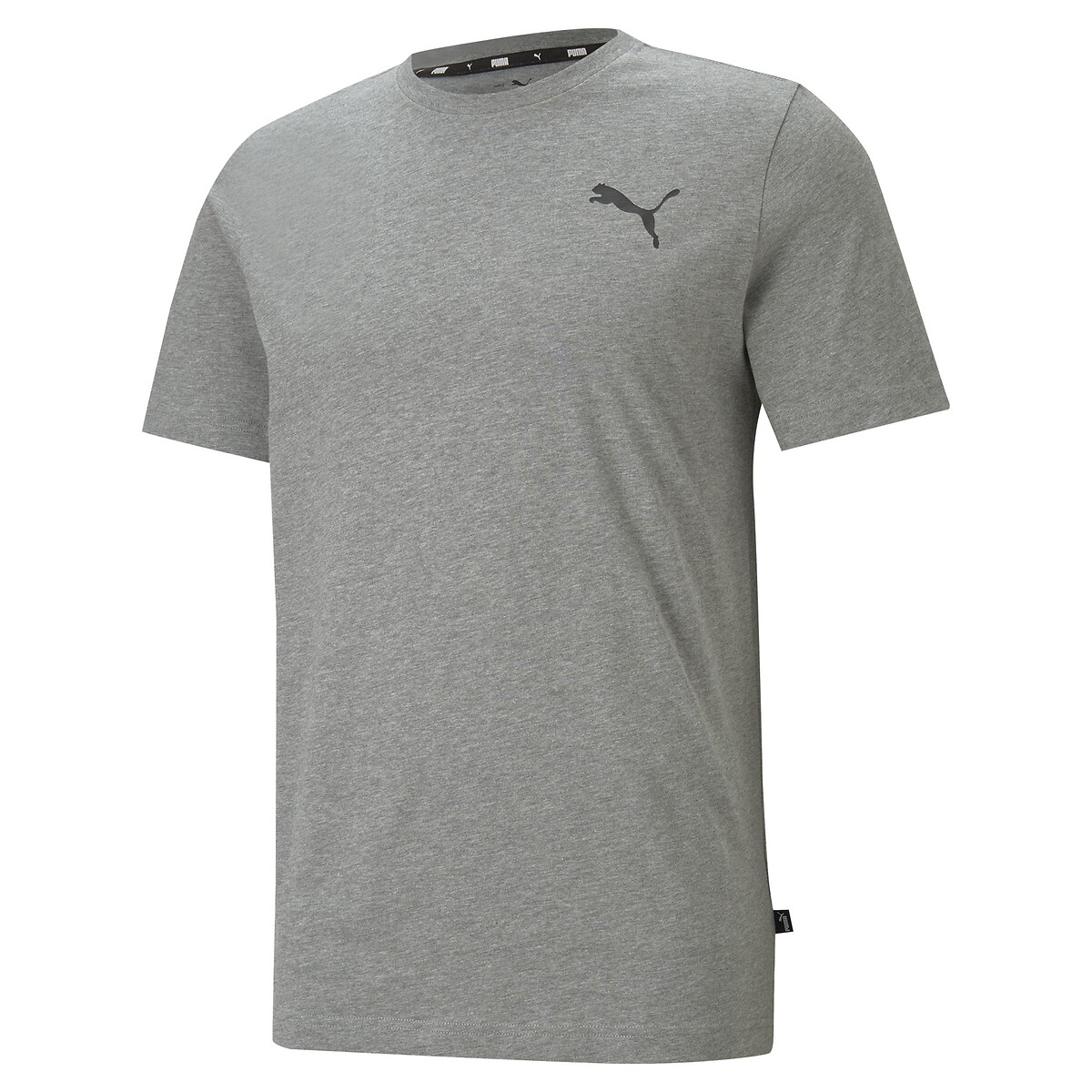 PUMA<br>Camiseta de manga curta, logo essencial pequeno