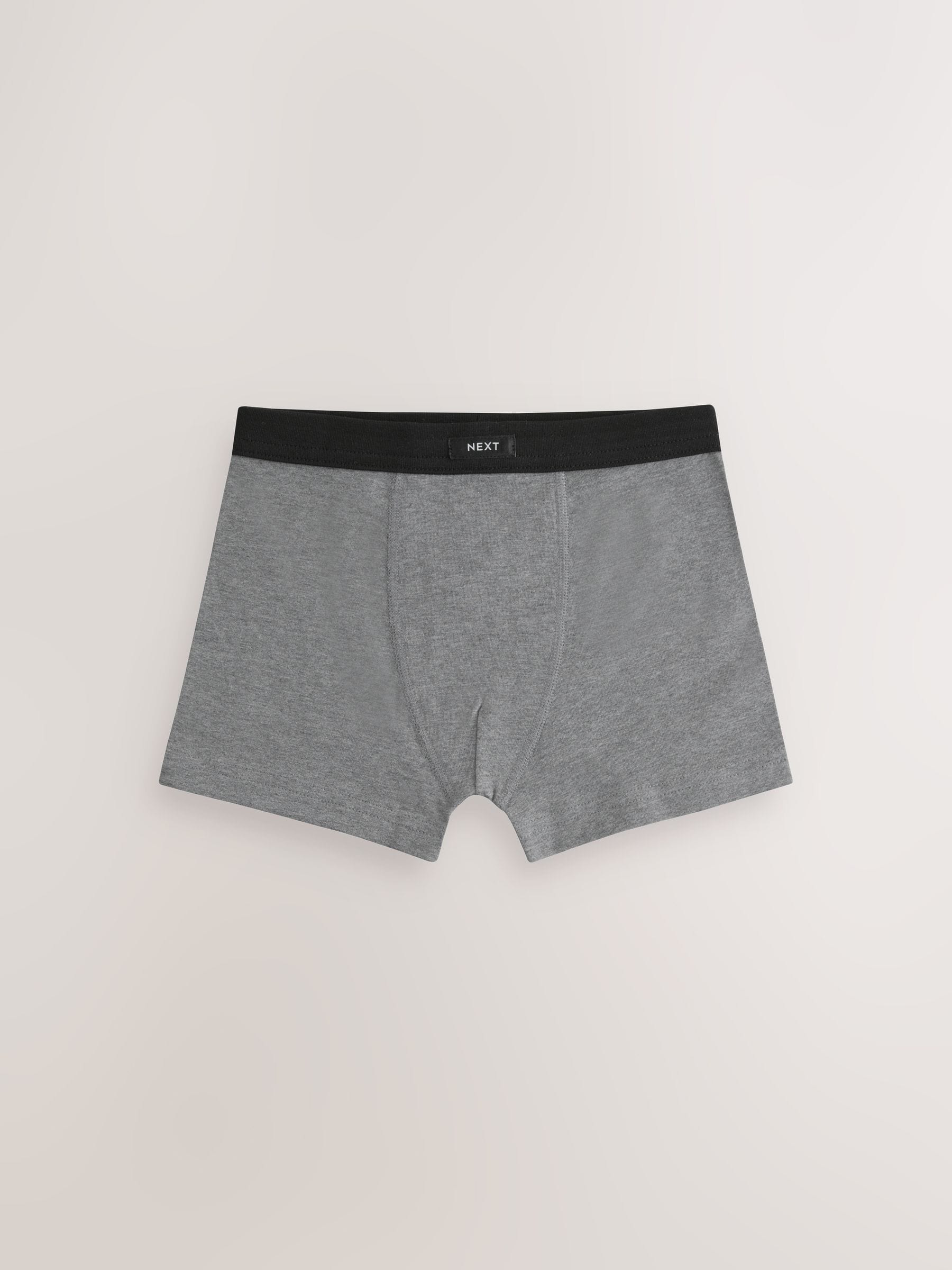 Grijs - Set van 5 boxershorts met zachte tailleband (1,5-16 jr)