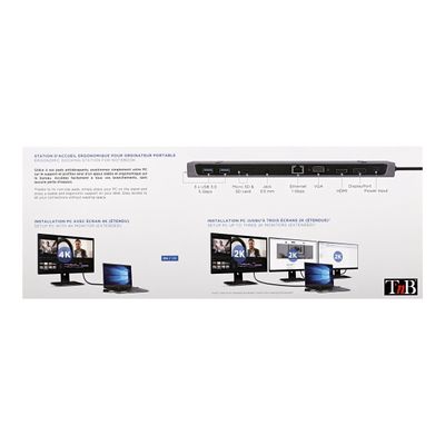 T'nB - Station d'accueil 11 en 1 (sans chargeur) - USB-C, VGA, HDMI