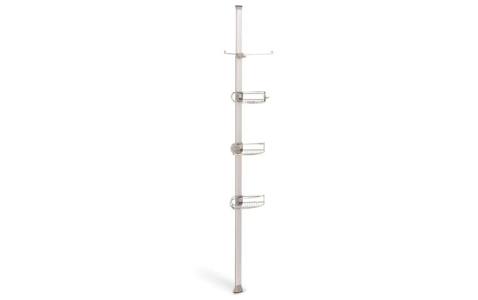 Duschmittelhalter Spann-Duschcaddy Silber<br>Duschcaddy mit verstellbaren Ablagen