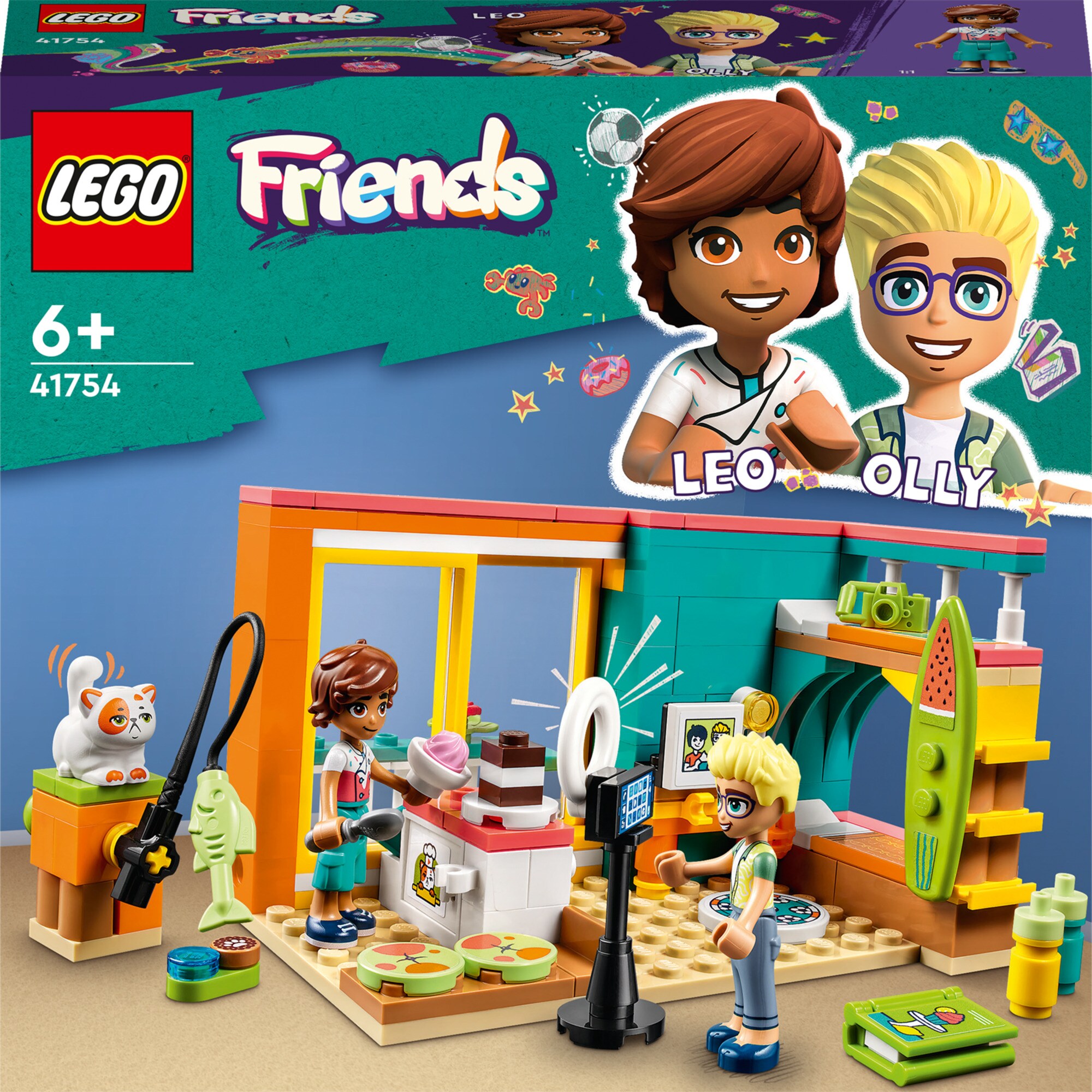 LEGO Konstruktionsspielzeug Friends Leos Zimmer
