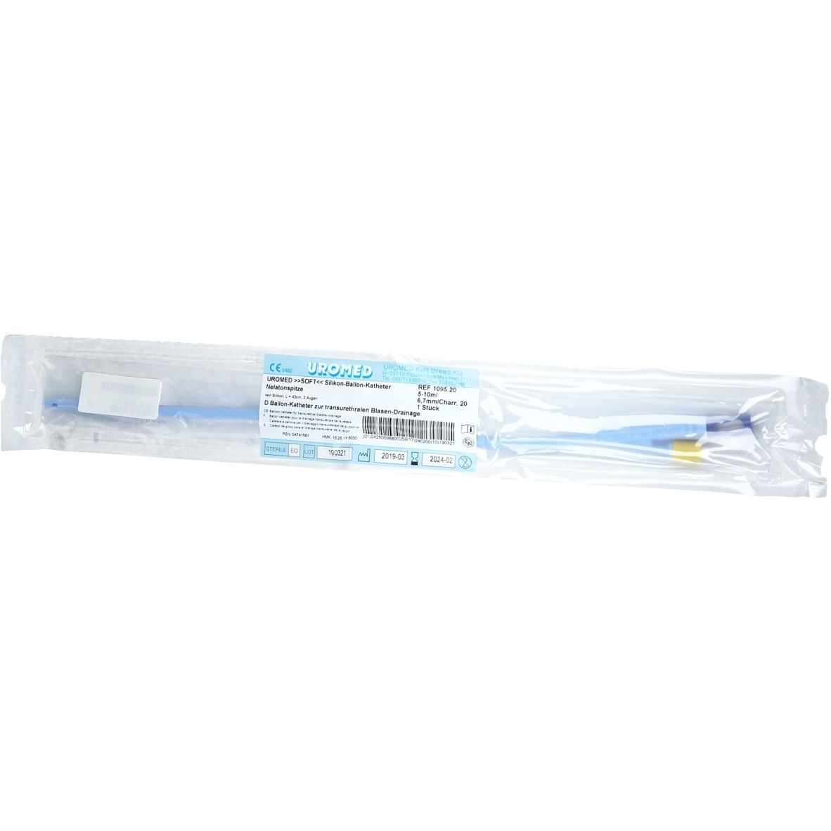 Uromed Soft Silikonkatheter Ch 20 Nelaton