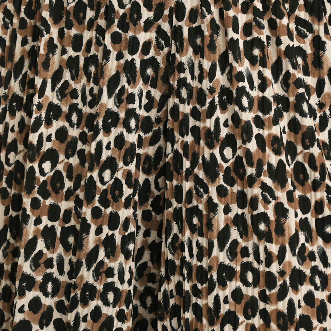 Gina Benotti Damen Plissee-Culotte im Leo-Look hellbraun / schwarz