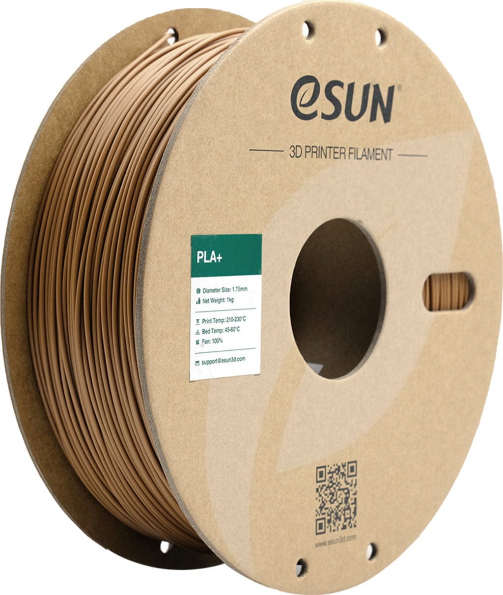 eSUN  PLA+ Light Brown, 1,75 mm / 1000 g    PLA-Filament mit verbesserten physikalischen Eigenschaften