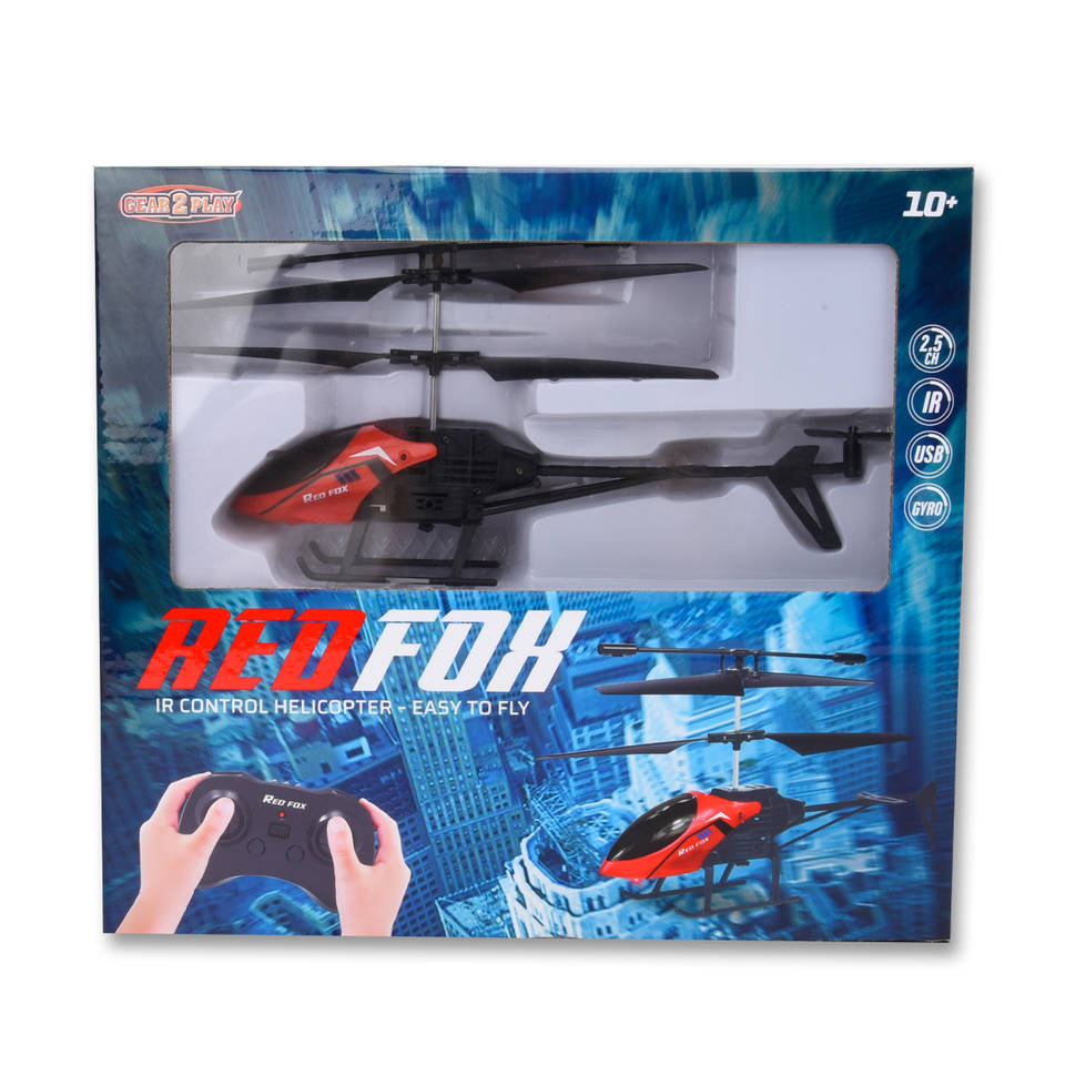 Gear2Play op afstand bestuurbare Red Fox helikopter