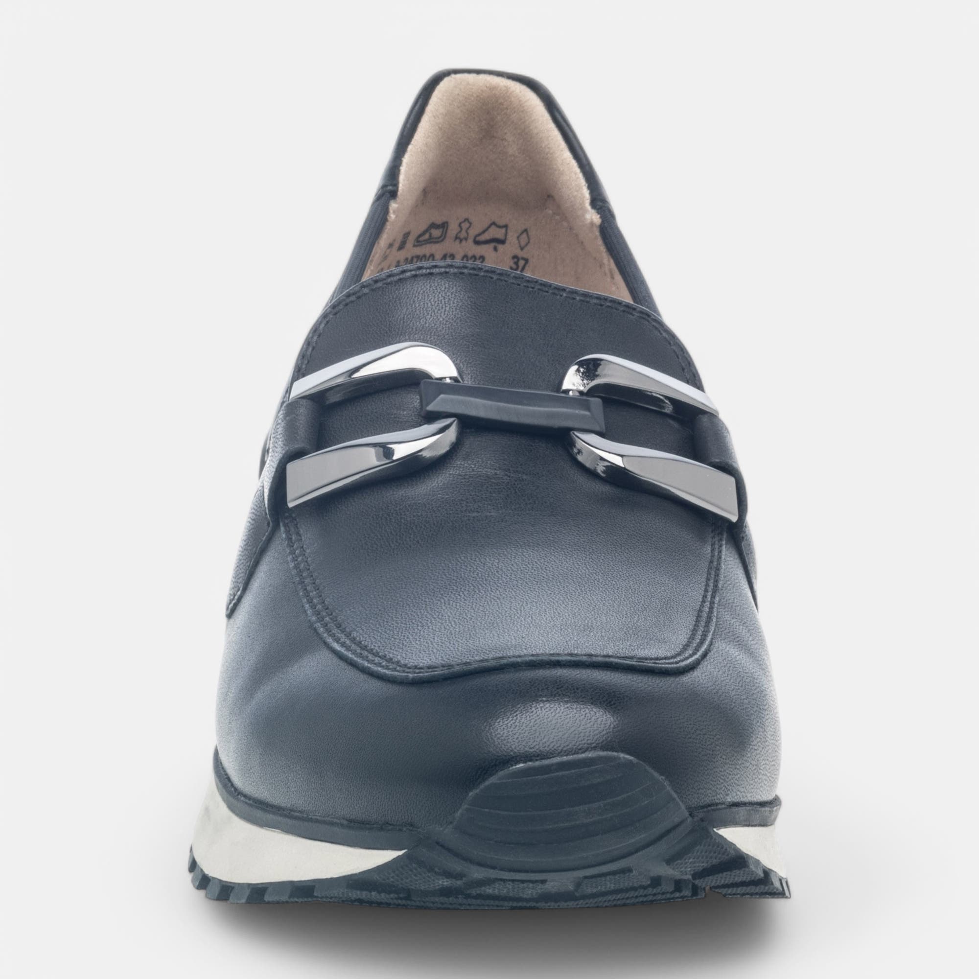 Mocassins Femme en cuir noir