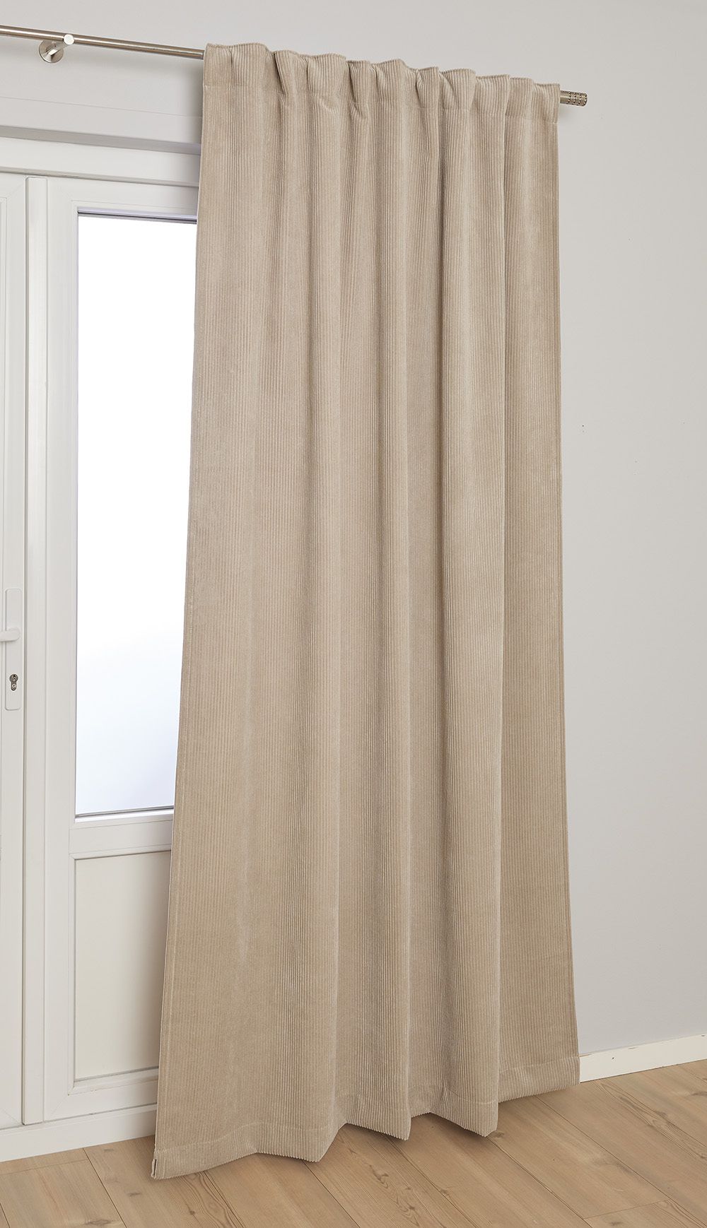 Gardin kordfløyel 160 Monokrom