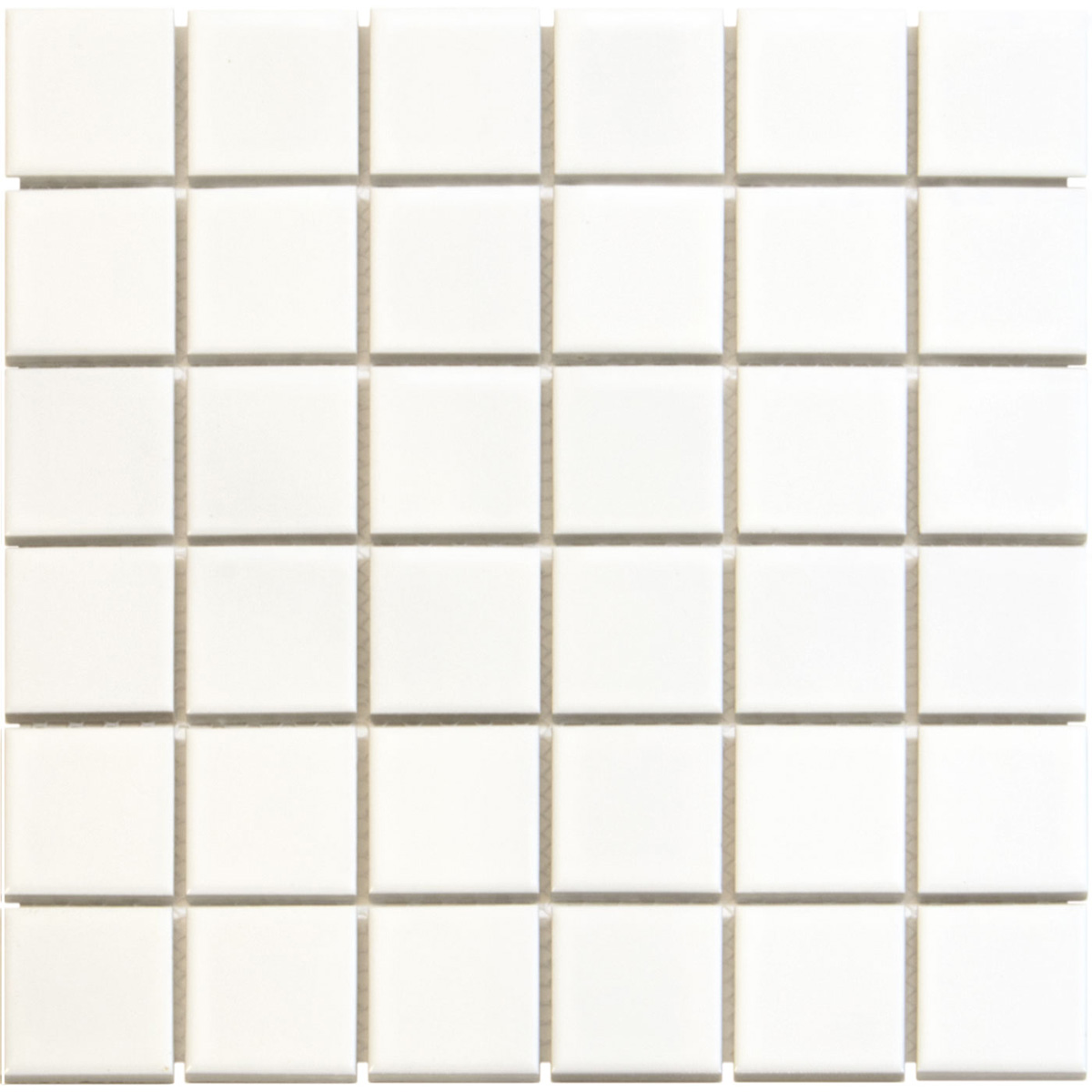 Tegelsample: The Mosaic Factory Barcelona vierkante mozaïek tegels 31x31 extra wit