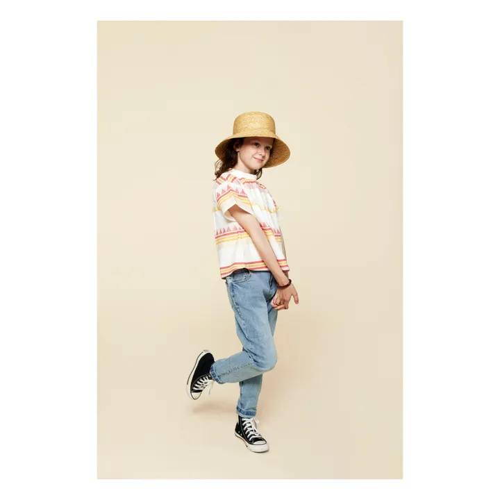 A Monday in Copenhagen Blouse Liane Pineapple | Blanc
