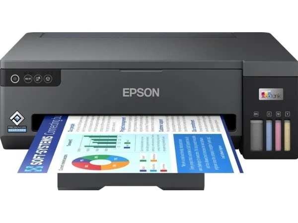 Epson EcoTank L11050 - Printer - farve - blækprinter - ITS - A3 - 4800 x 1200 dpi - op til 15 spm (mono) / op til 8 spm (farve) - kapacitet: 100 ark - USB, Wi-Fi - sort