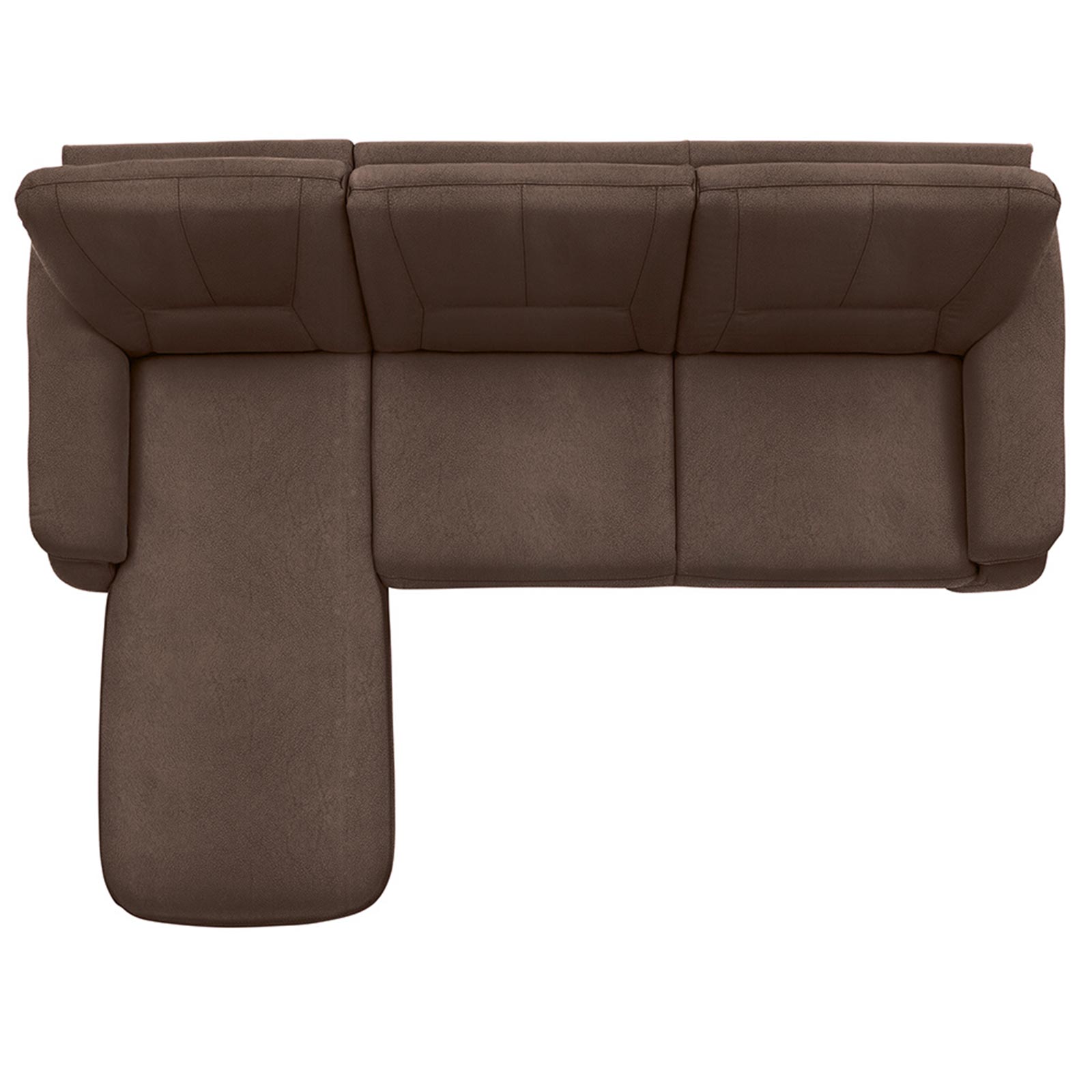polsterpower Ecksofa - Saddle nougat - Basismodell - Recamiere links