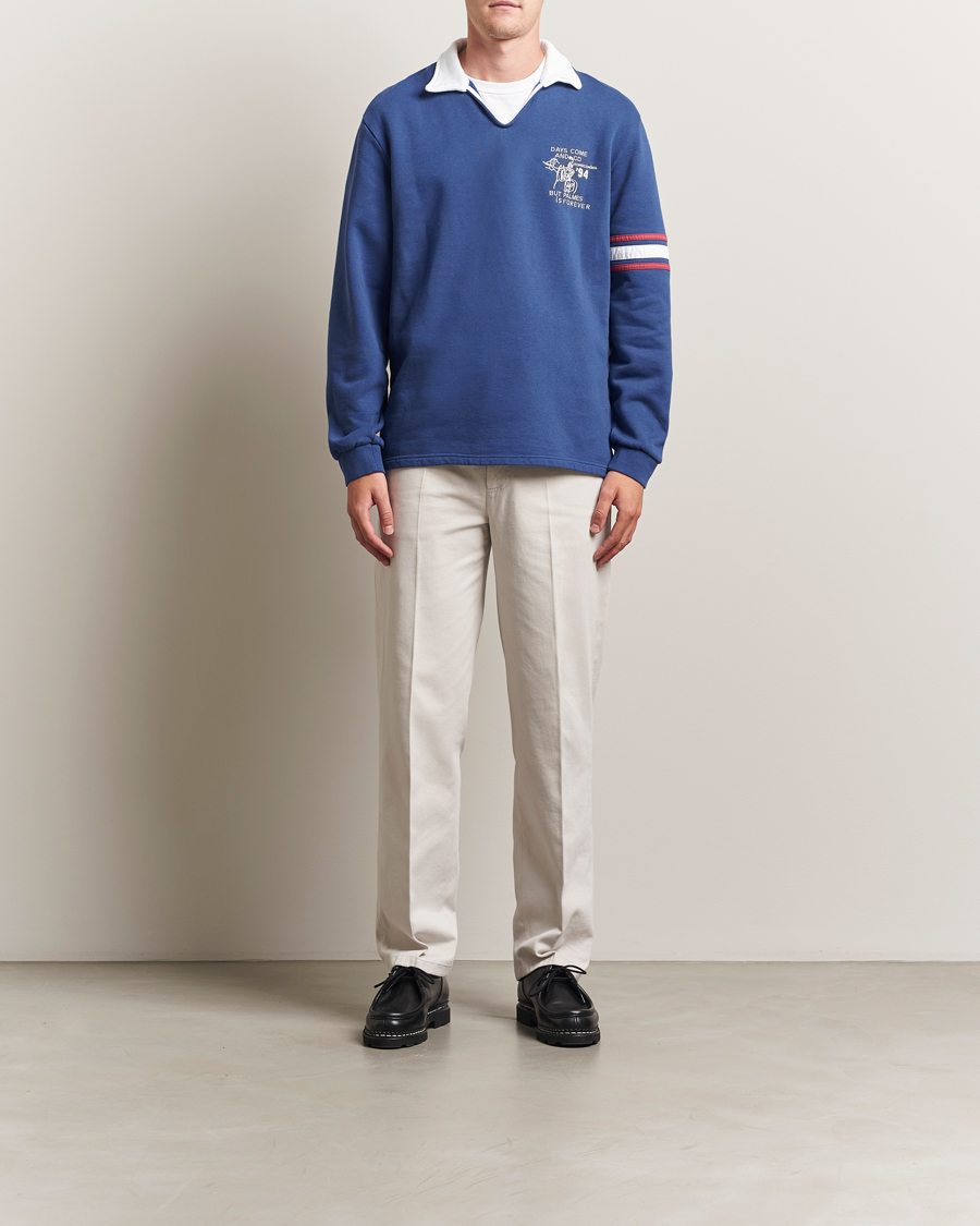 Palmes Forever Open Rugby Shirt Dark Blue