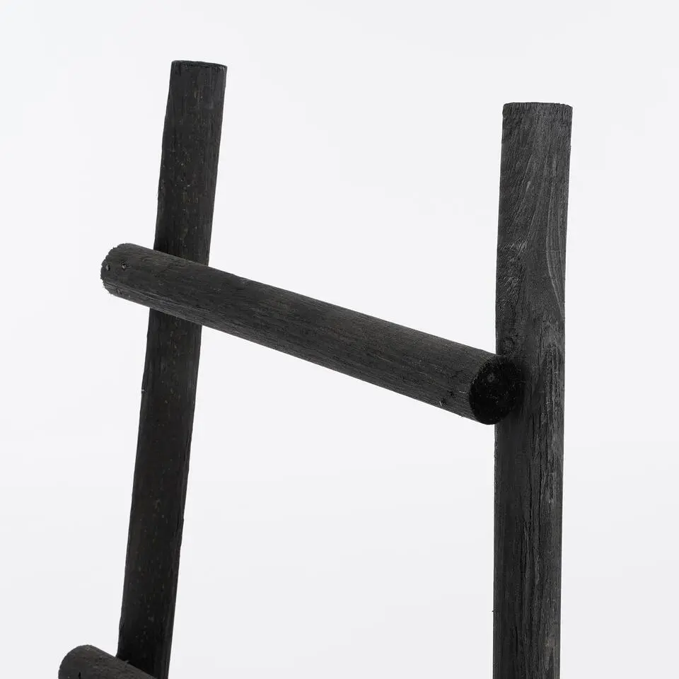 House of Seasons Ladderrek - L29 x B49 x H119 cm - Zwart