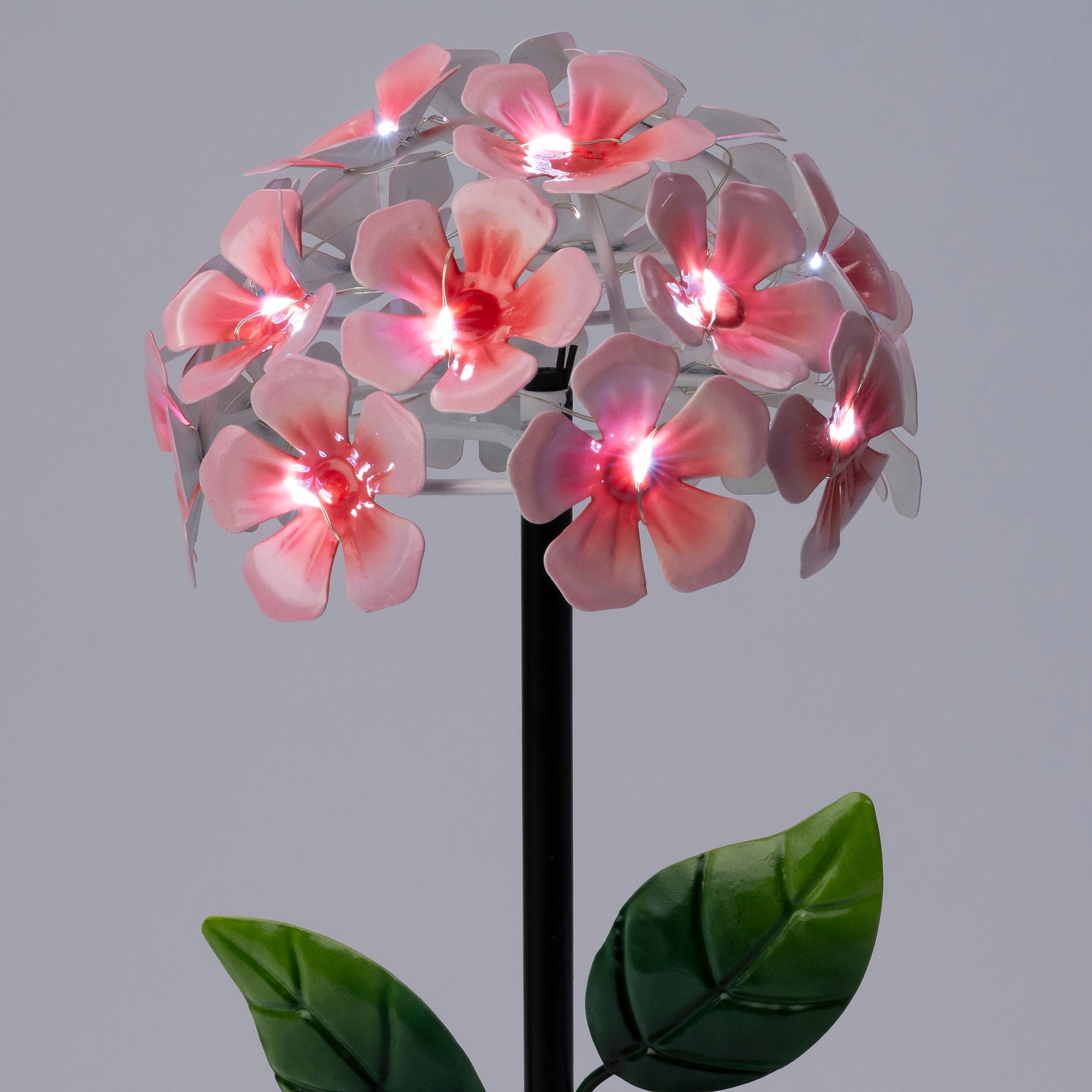 Intratuin solar tuinsteker bloem roze 16,8 x 16,8 x 43 cm