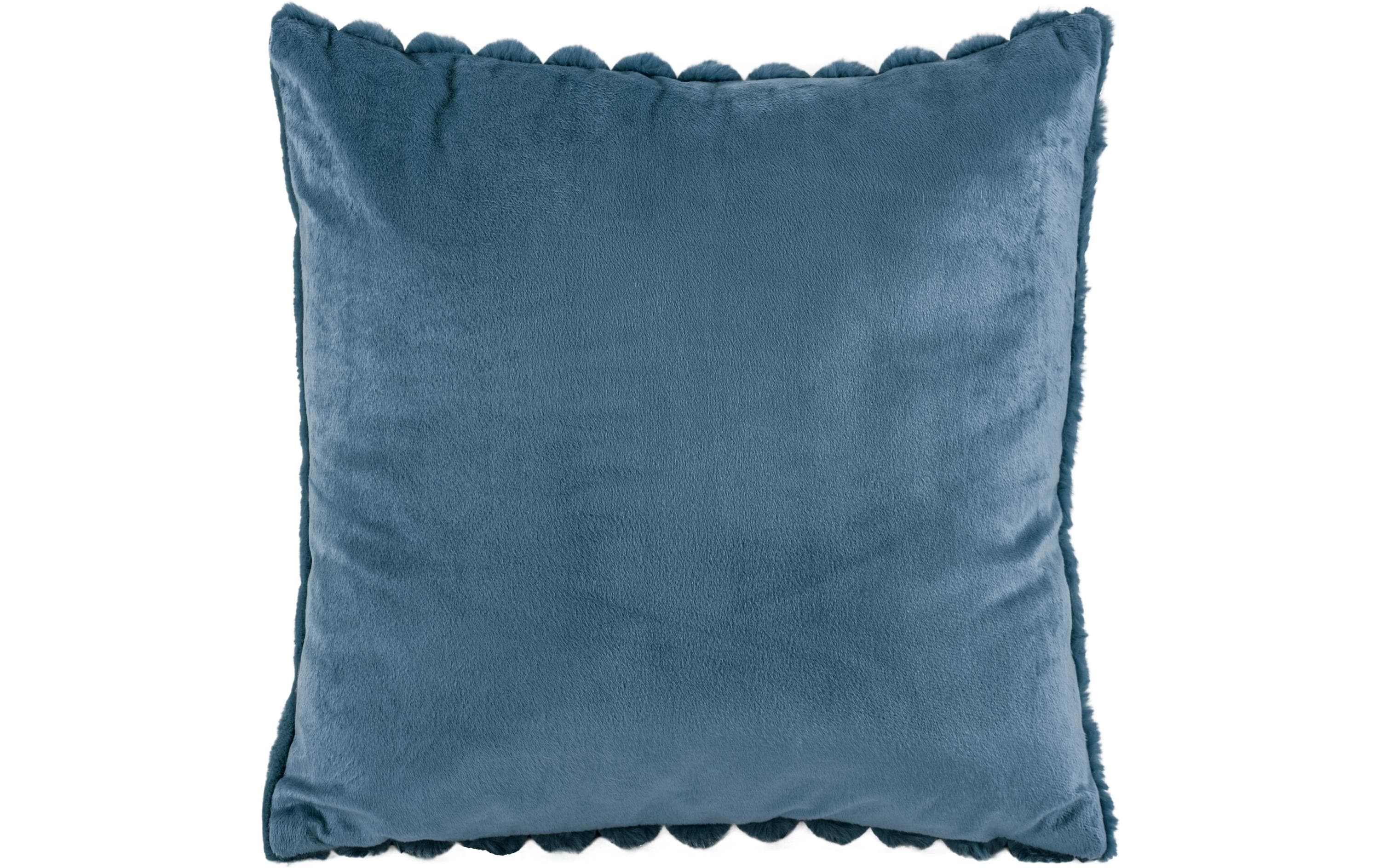 Kissen Rabbit Stripe gefüllt 45 x 45 cm, BlauWeiches Kissen im Boho-Retro-Stil