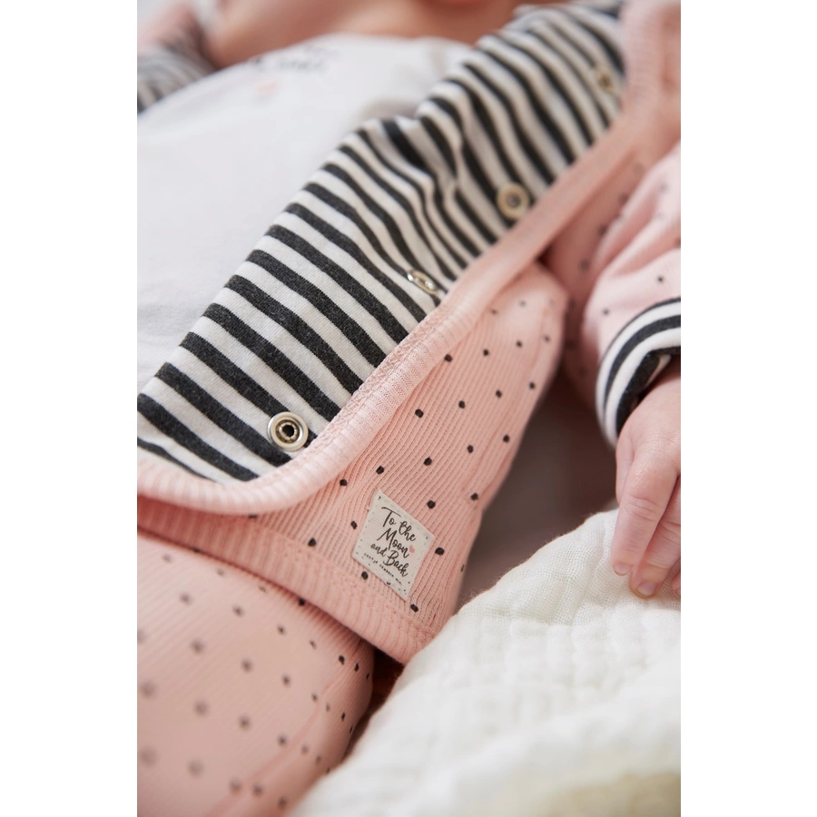 Feetje Wendejacke mit Kapuze Dots anthrazit-melange