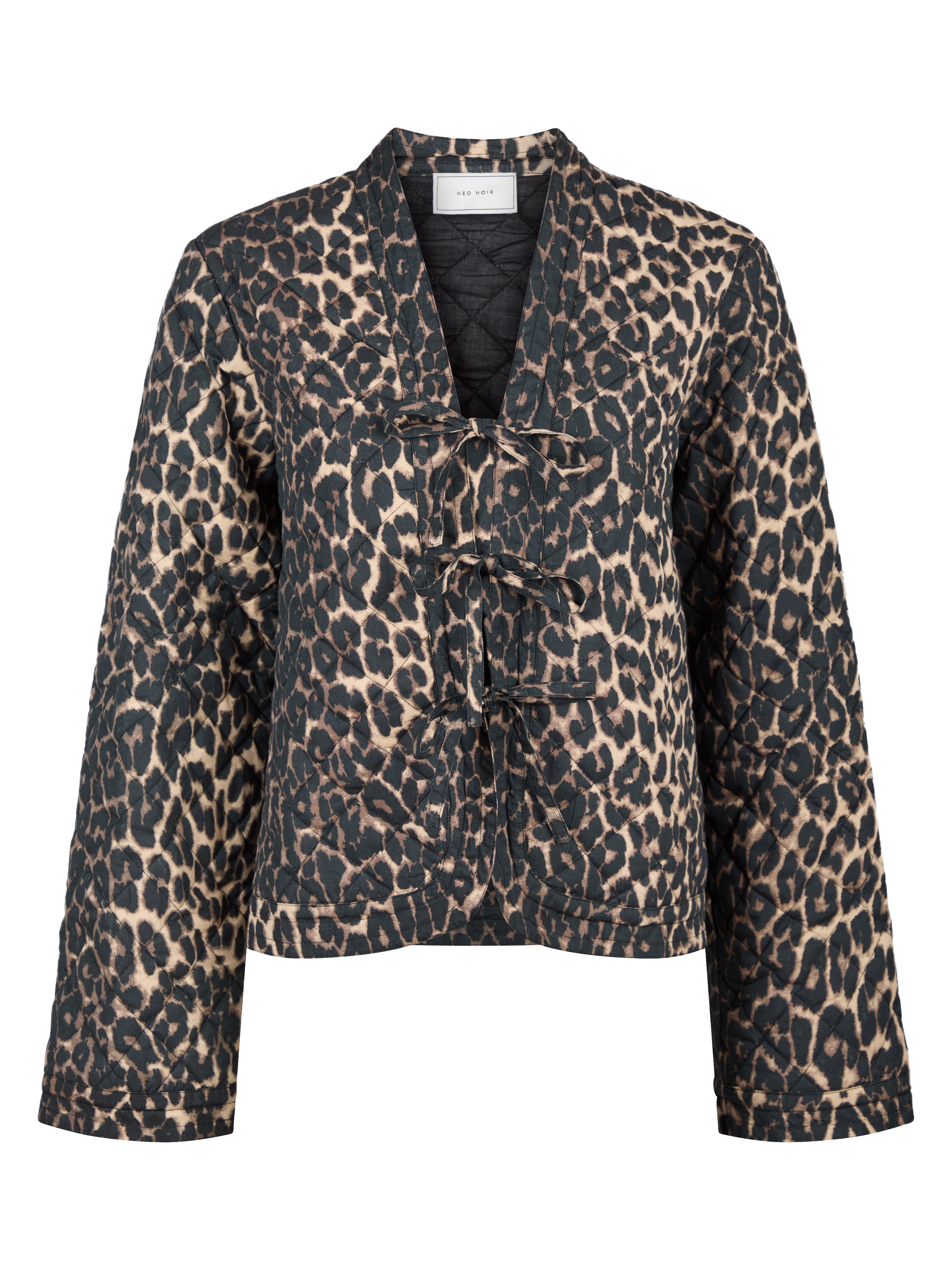 Neo Noir  Dubbie Leo Quilt jakke - Leopard
