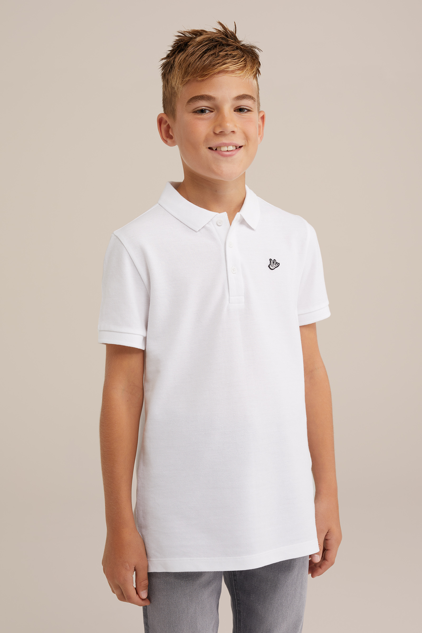 Jongens polo WE Fashion Wit