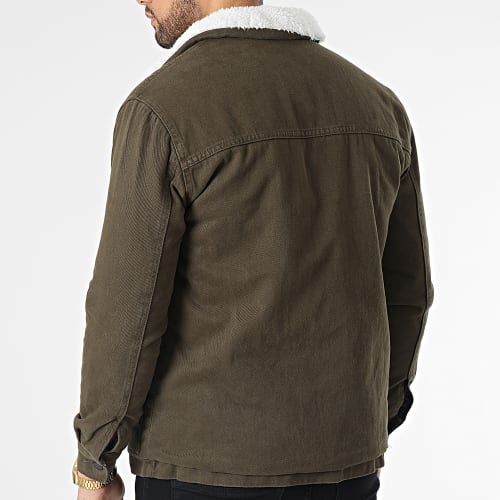 Veste Jean Col Mouton 604-6 Vert Kaki