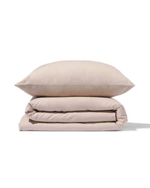 housse de couette en coton doux 140x200/220 taupe