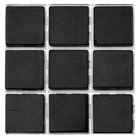 Glorex Poly-Mosaic, 10 x 10mm, schwarz, 63 Stück