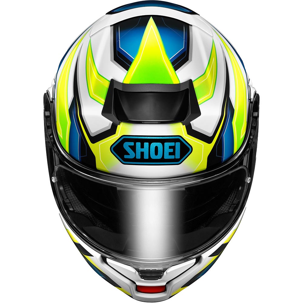 Shoei - Casque Neotec 3 Anthem TC-3 / Blanc / Jaune / Bleu