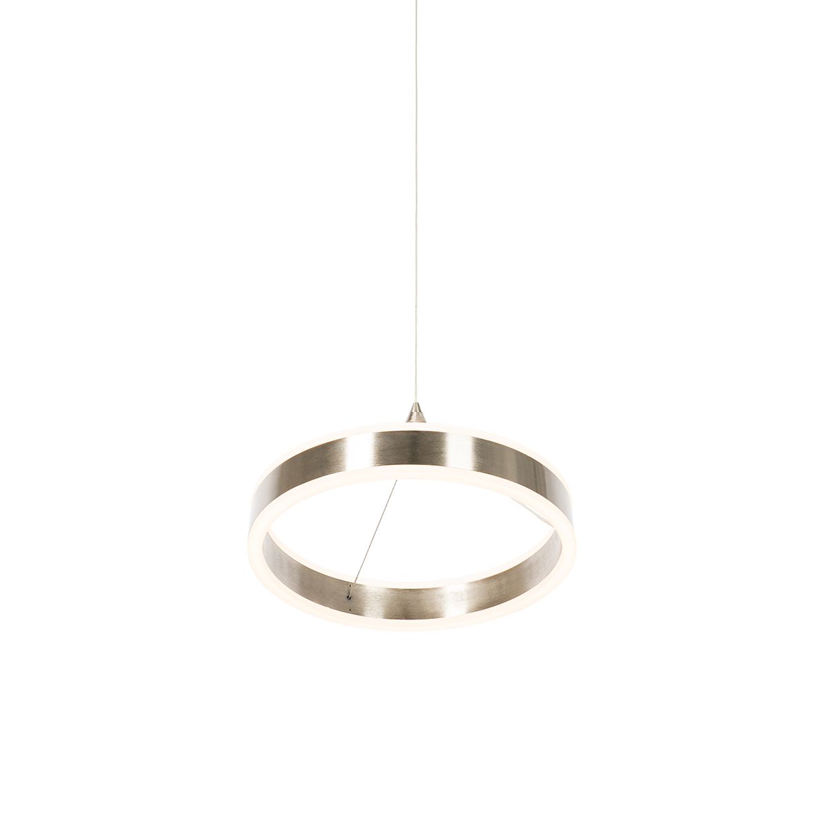 Hanglamp staal 30 cm incl. LED 3-staps dimbaar - Lyani