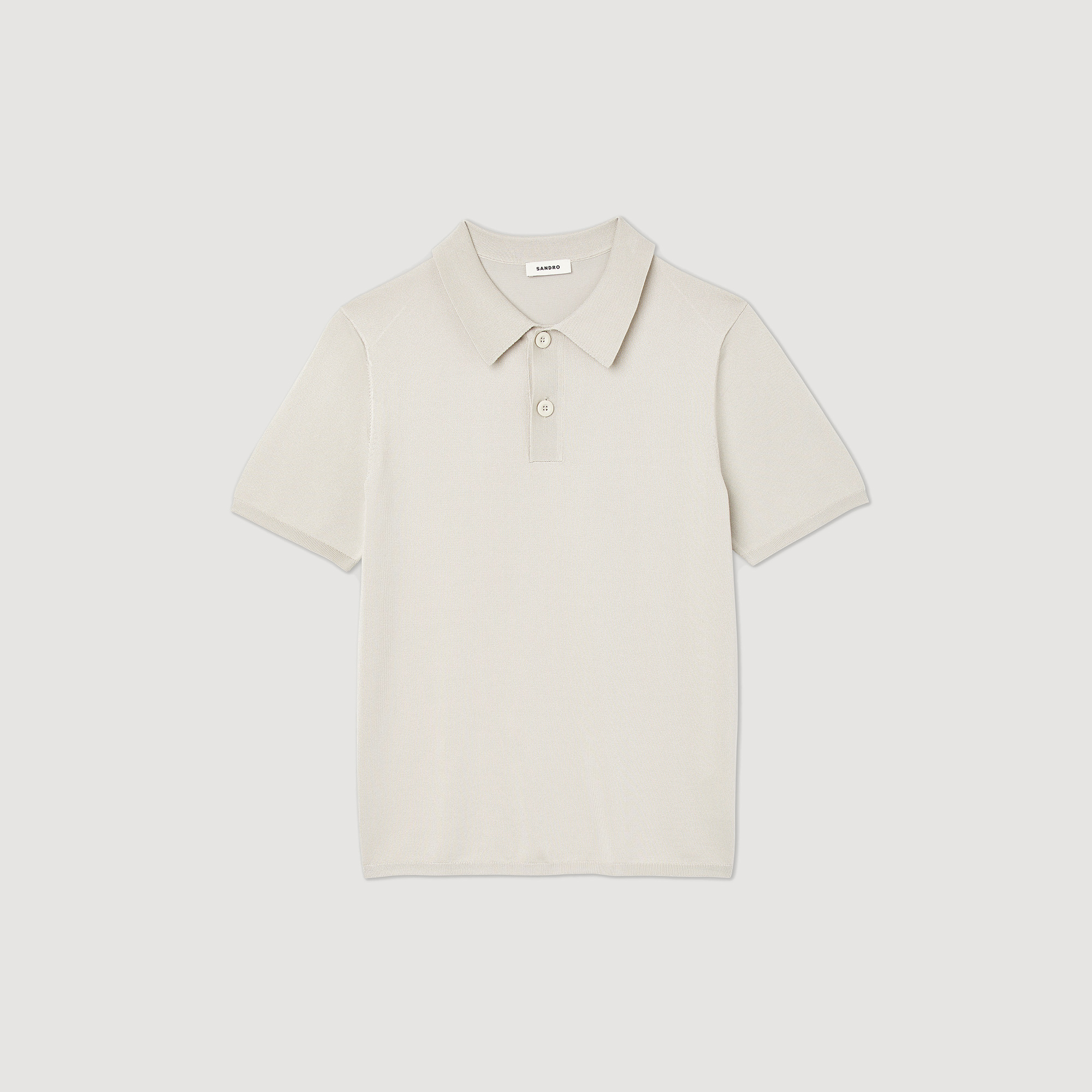 Polo en maille á manches courtes