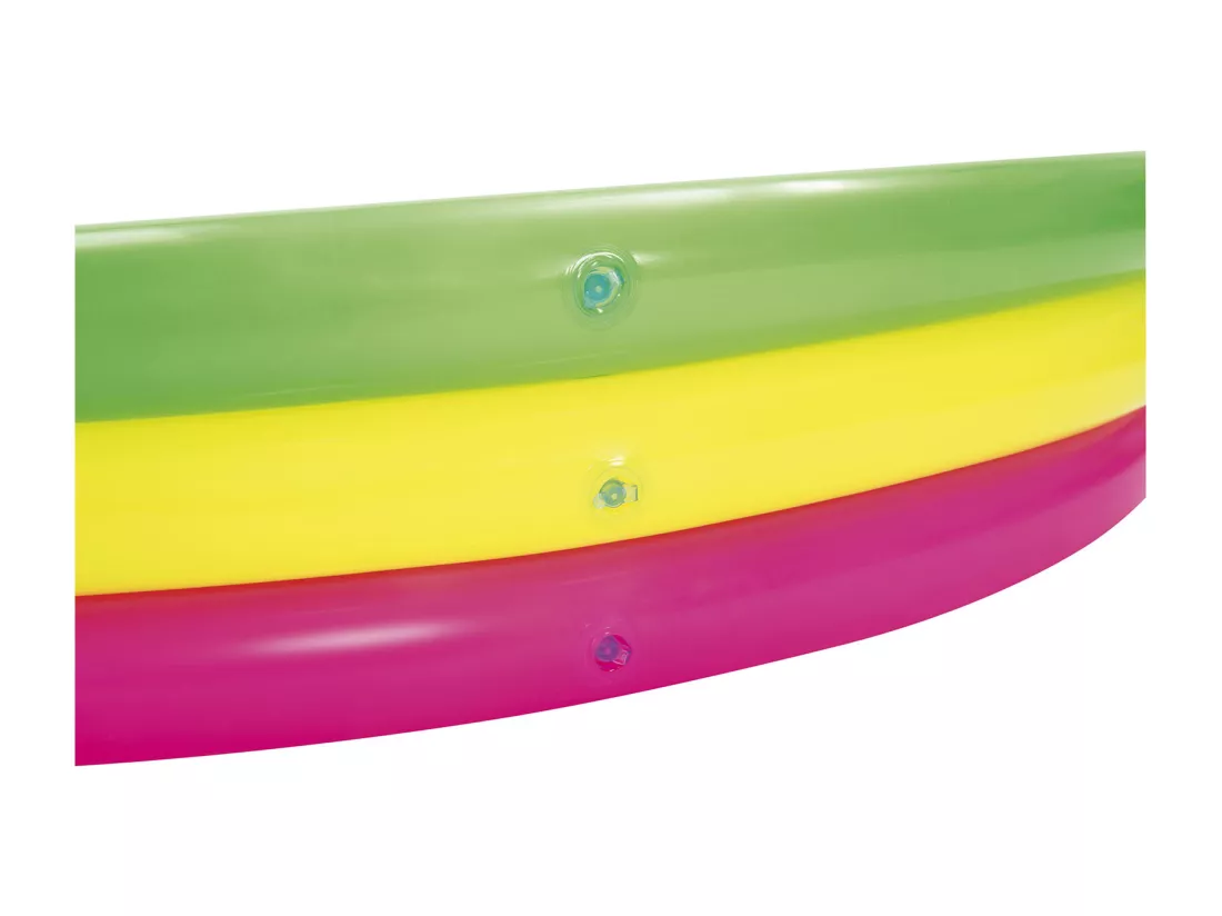 Piscine arc en ciel ronde 3 boudins - D 152 x H 30 cm