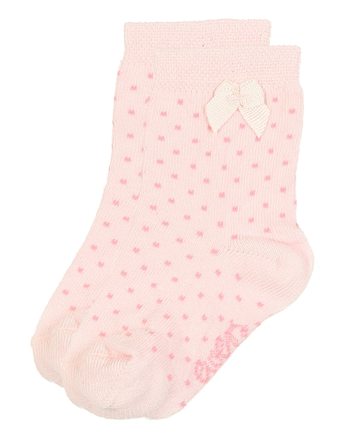 Babysocken PÜNKTCHEN & SCHLEIFE 3er-Pack in creme/rosa/navy