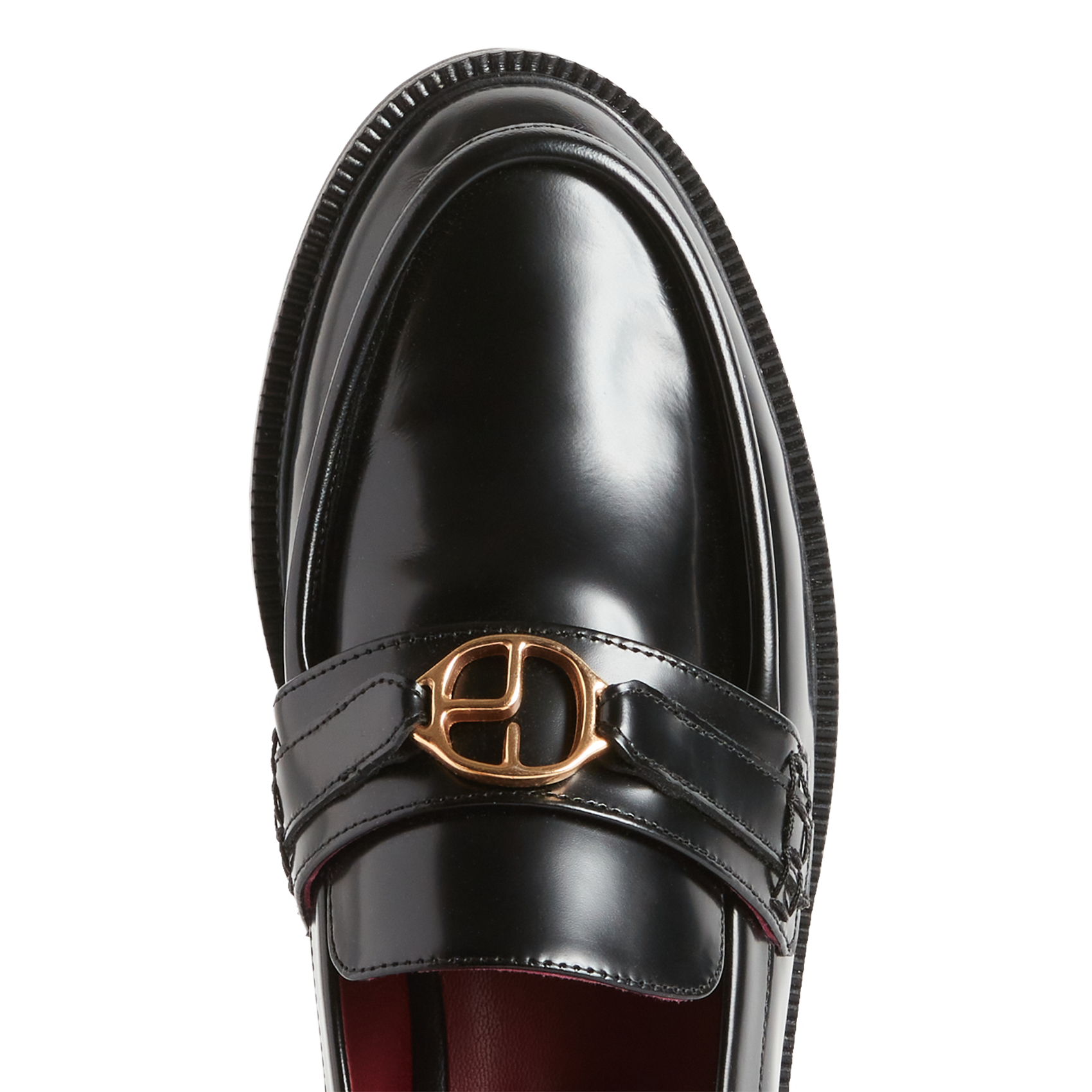 Mocassins vernis en cuir| Noir