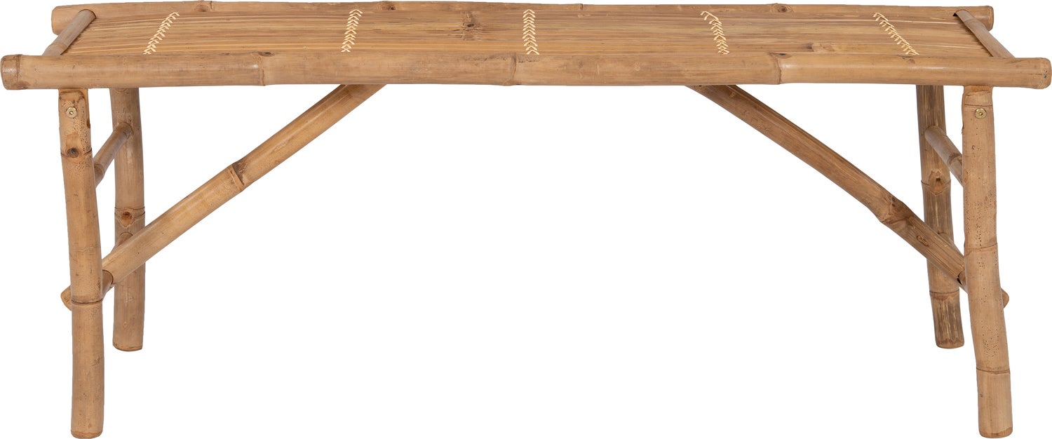 Intratuin tuinbank bamboe 120 x 33 x 45 cm