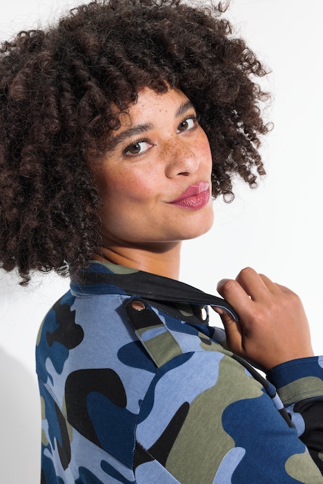 Sweat-Hemd, Camouflage, Pailletten-Patches